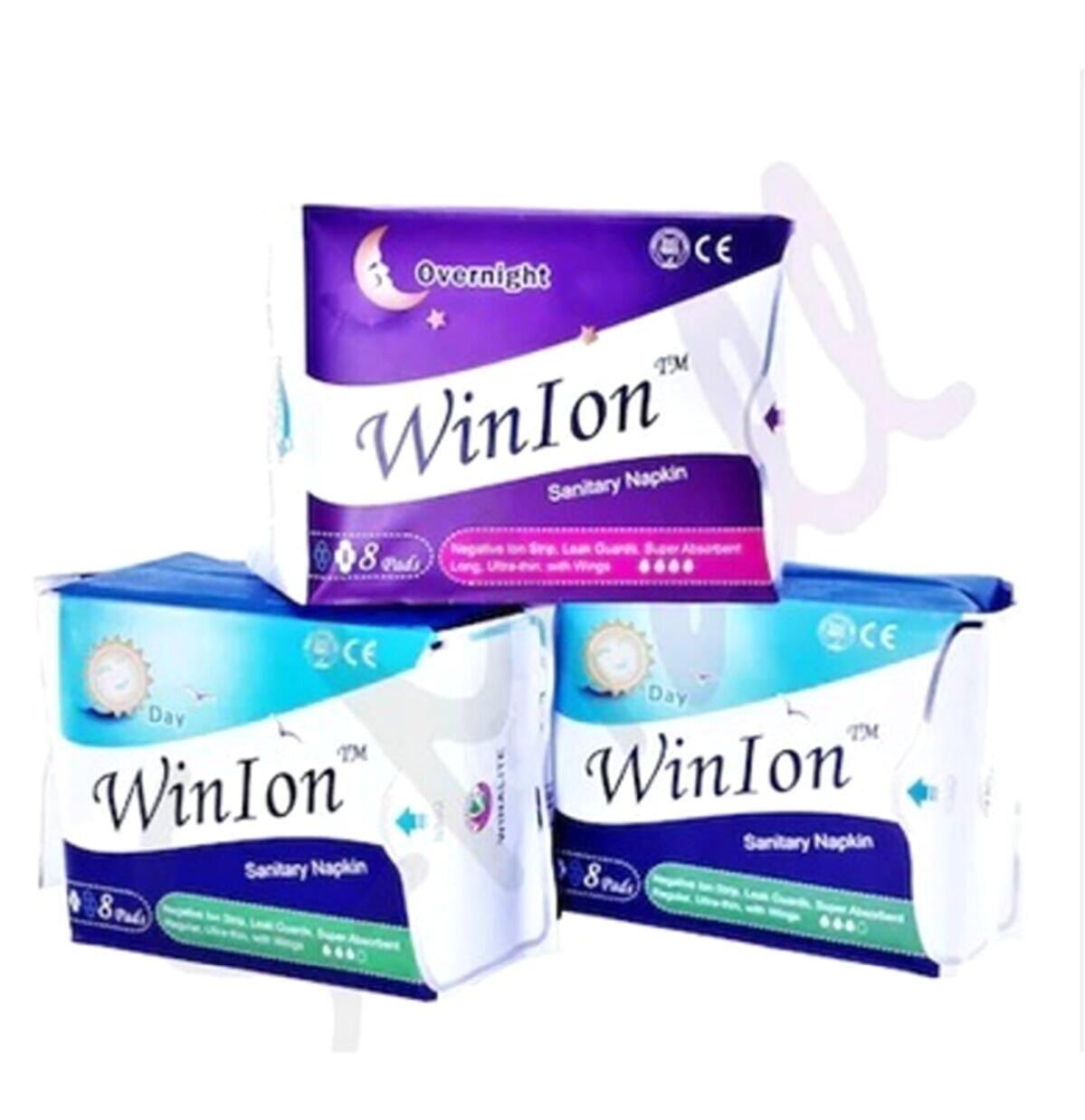 Winion Winalite Negatif Iyonlu Anion İnce 8'li Hijyenik Ped 3 Adet