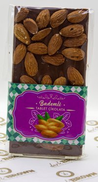 Dark Brown Bademli Sütlü Çikolata 100 gr 3'lü