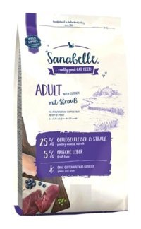 Sanabelle Ostrich Deve Kuşu Etli Kısırlaştırılmış Yetişkin Kuru Kedi Maması 10 kg