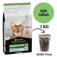 Pro Plan Sterilised Bölünmüş Paket Somonlu Kısırlaştırılmış Tahılsız Yetişkin Kuru Kedi Maması 1 kg