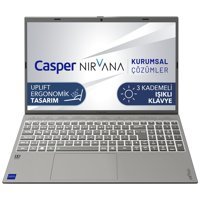 Casper Nirvana C650.1235-EX00X-G-F Dahili Intel Iris Xe Graphics Eligible Intel Core i5 1235U 64 GB Ram 2 TB SSD 15.6 inç Full HD FreeDos Laptop