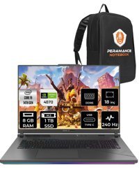 Asus ROG Strix G18 N6002 Harici GeForce RTX 4070 Intel Core i9 14900HX 8 GB Ram 1 TB SSD 18 inç Full HD FreeDos Oyuncu Laptop + PER4 Çanta