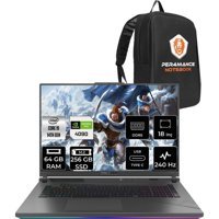 Asus ROG Strix Scar 18 N6100P331 N6100 Harici GeForce RTX 4090 Intel Core i9 14900HX 64 GB Ram 256 GB SSD 18 inç QHD FreeDos Oyuncu Laptop + PER4 Çanta