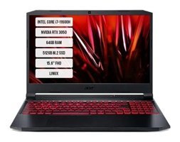 Acer Nitro 5 AN515-57 NH.QEEY.00A-06 Harici GeForce RTX 3050 Intel Core i7 11600H 64 GB Ram 512 GB SSD 15.6 inç Full HD Linux Oyuncu Laptop