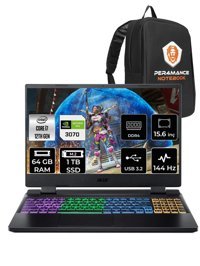 Acer Nitro 5 AN515-58 NH.QGAEY.001 Harici GeForce RTX 3070 Intel Core i7 12700H 64 GB Ram 1 TB SSD 15.6 inç Full HD FreeDos Oyuncu Laptop + PER4 Çanta