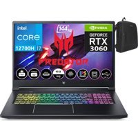 Acer Nitro Predator Helios NHQGVEY00317 Harici GeForce RTX 3060 Intel Core i7 12700H 32 GB DDR5 Ram 512 GB SSD 17.3 inç Full HD Windows 11 Home Oyuncu Laptop + WeblegelsinÇanta