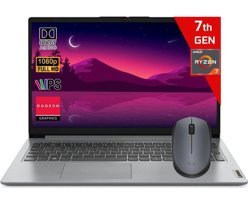 Lenovo IdeaPad 1 15AMN782VG00M9TX 8512M Dahili AMD Radeon 610M AMD Ryzen 5 7520U 8 GB Ram 512 GB SSD 15.6 inç Full HD FreeDos Laptop + Çanta + Mouse