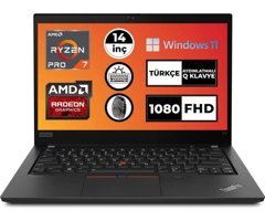 Lenovo T14 Gen 2 20XLS3FUTX001 Dahili AMD Radeon RX Vega 8 AMD Ryzen 7 5850U 16 GB Ram 512 GB SSD 14 inç Full HD Windows 11 Pro Laptop