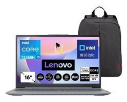 Lenovo IdeaPad Slim 3 83ES002HTR Dahili Intel UHD Graphics Intel Core i5 12450H 16 GB DDR5 Ram 1 TB SSD 16 inç UHD FreeDos Laptop + Snertech Çanta