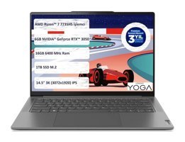 Lenovo Yoga Pro 7 83AU003YTX Harici GeForce RTX 3050 AMD Ryzen 7 7735HS 16 GB Ram 1 TB SSD 14.5 inç Full HD FreeDos 2'Si 1 Arada