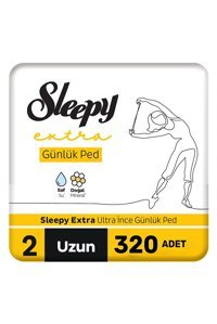 Sleepy Extra Organik 320'li Uzun Günlük Ped