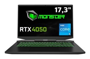 Monster Abra A7 V14.5.4 Harici GeForce RTX 4050 Intel Core i5 13500H 16 GB Ram 1 TB SSD 17.3 inç Full HD FreeDos Oyuncu Laptop