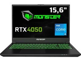 Monster Abra A5 V21.2.5 Harici GeForce RTX 4050 Intel Core i5 12450H 32 GB Ram 1 TB SSD 15.6 inç Full HD Windows 11 Oyuncu Laptop