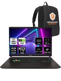 MSI Vector 16 HX A14VHG-497XTR Harici GeForce RTX 4080 Intel Core i9 14900HX 8 GB Ram 2 TB SSD 16 inç QHD FreeDos Oyuncu Laptop + PER4 Çanta