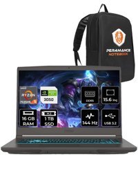 MSI Thin A15 B7UC-077XTR Harici GeForce RTX 3050 AMD Ryzen 5 7535HS 16 GB Ram 1 TB SSD 15.6 inç Full HD FreeDos Oyuncu Laptop + PER4 Çanta