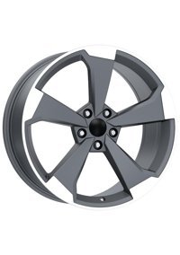 Emr Dy589-05 Mat Gun Metal Diamond 19 inç 5 Kol Alaşımlı Jant 4 Adet