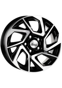 Cms 999-01 Diamond Black Gloss 16 inç 5 Kol Alaşımlı Jant 4 Adet