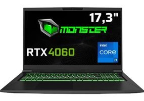 Monster TULPAR T7 V20.7.8 Harici GeForce RTX 4060 Intel Core i7 12650H 64 GB Ram 1 TB SSD 17.3 inç Full HD FreeDos Oyuncu Laptop