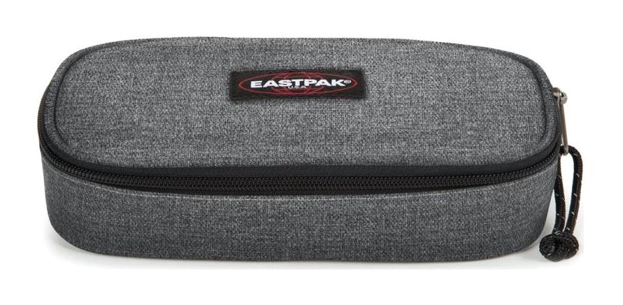 Eastpak Single EK71777H Gri Düz Bez Tek Gözlü Oval Cüzdan Kalemlik