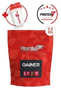 Phardux Nutrition Çikolata Aromalı 10 Servis Kilo Aldırıcı Gainer 2500 gr Toz + Shaker