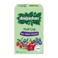 Doğadan Yeşil Çay Nar-Yaban Mersini Karışık Bitki Çayı 20 Adet