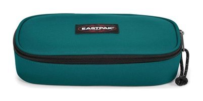 Eastpak Single Peacock Yeşil Düz Bez Bölmeli Tek Gözlü Oval Cüzdan Kalemlik