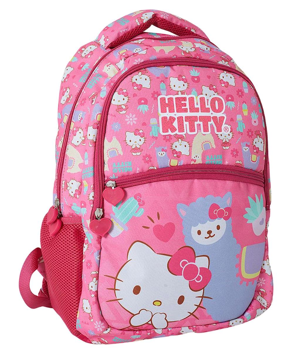 OBM 2220 Hello Kitty 3 Gözlü Pembe İlkokul Kız Çocuk Sırt Çantası