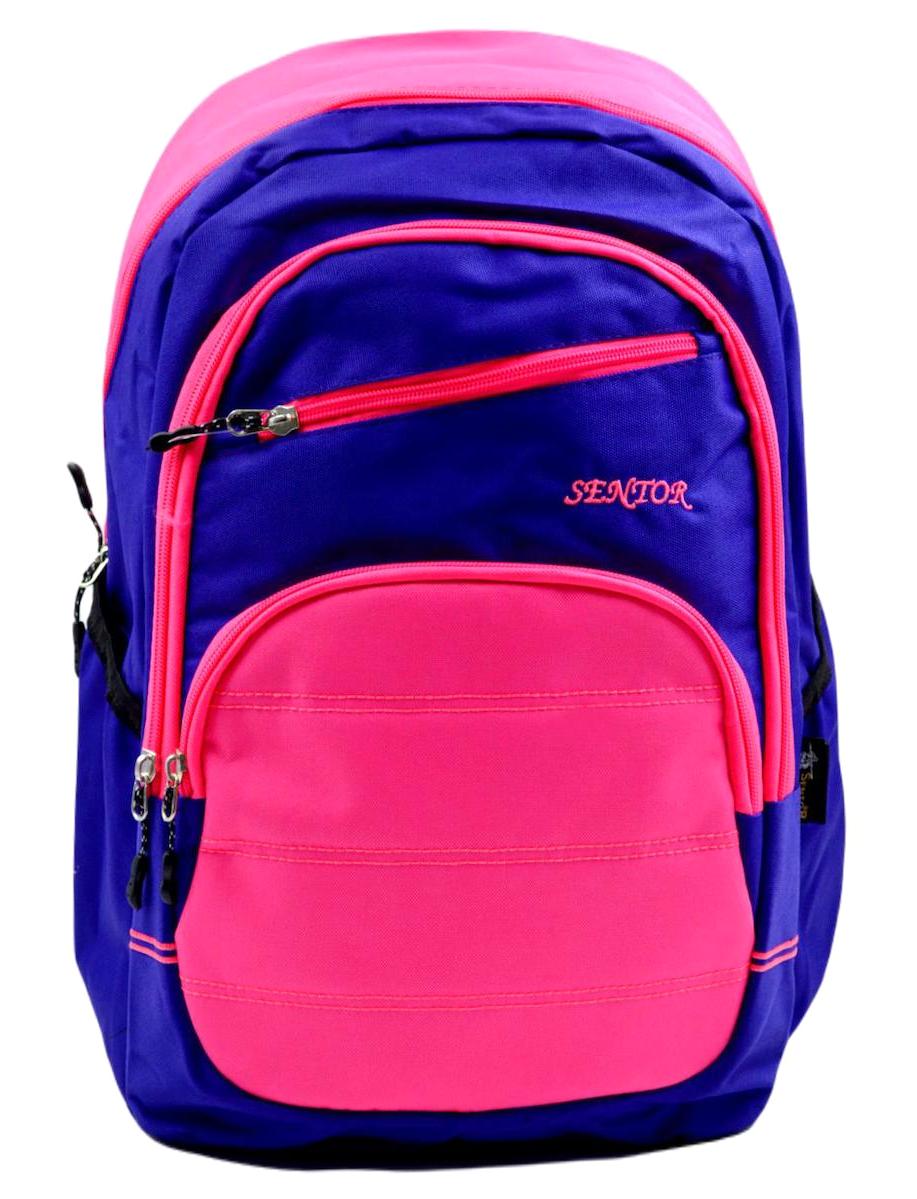 Sentor 50008 4 Gözlü Pembe Lise-Üniversite Unisex Sırt Çantası