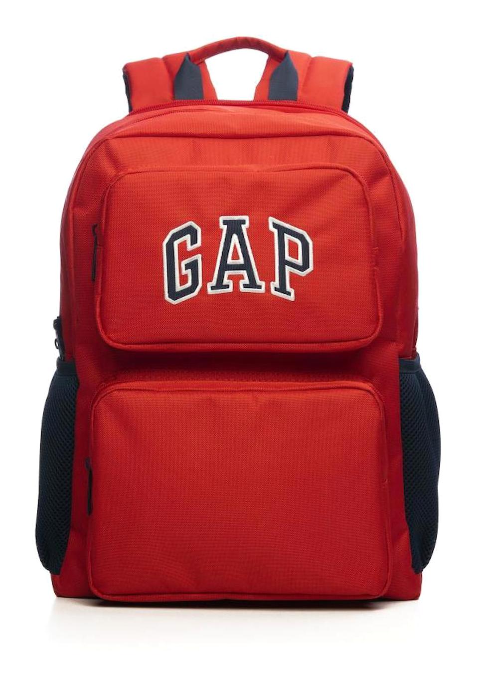 Gap Kids 3388 Su Geçirmez 2 Gözlü Kırmızı Anaokulu Unisex Sırt Çantası