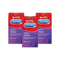 Durex Yakın Hisset İnce Prezervatif 3x10'lu