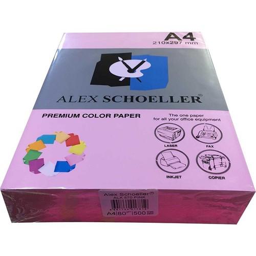 Alex Schoeller ALX 570 A4 80 gr 500 Yaprak 1 Top Pembe Fotokopi Kağıdı