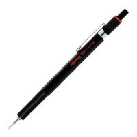 Rotring 300 Silgili Metal Metalik Siyah 0.7 mm Uçlu Versatil Kalem