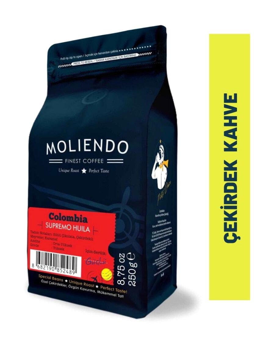 Moliendo Kolombiya Çekirdek Filtre Kahve 250 gr