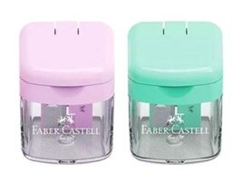 Faber-Castell Mini Box Manuel Plastik Kalemtıraş Sarı 2 Adet