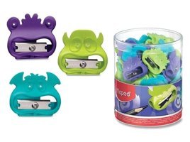 Maped Vivo Fancy Monster Manuel Plastik Kalemtıraş Sarı 65 Adet