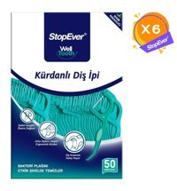 Stopever Well Tooth Nane Aromalı Kürdanlı 6x50 Adet Diş İpi