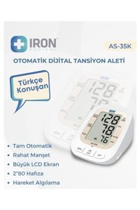 Iron As-35K 2 Kullanıcı 160 Ölçüm Hafızalı Konuşan Dijital Koldan Tam Otomatik Tansiyon Aleti