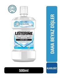 Listerine White Alkolsüz Florürlü Nane Aromalı 500 ml Ağız Gargarası