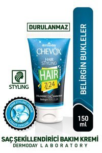 Dermoday Chevox Silikonsuz Sülfatsız Nemlendirici Tuzsuz Keratinli Boyalı Saçlar Kıvırcık Saçlar İçin Durulanmayan Unisex Saç Kremi 150 ml