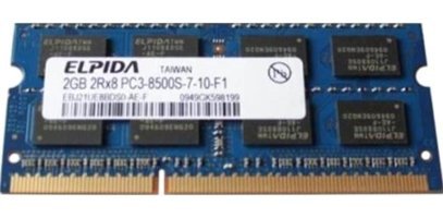 Elpida EBJ21UE8BDS0-AE-F 2 GB DDR3 1x2 1066 MHz Ram