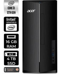 Acer Aspire TC1760 DTBHUEM004P415 Dahili Intel UHD Graphics Intel Core i3 12100 16 GB Ram 4 TB SSD Tower Windows 11 Pro Masaüstü Bilgisayar + PER4 BELLEK