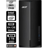 Acer Aspire TC1760 DTBHUEM005P399 Dahili Intel UHD Graphics Intel Core i5 12400 64 GB Ram 2 TB SSD Tower Windows 11 Home Masaüstü Bilgisayar + PER4 BELLEK