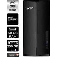 Acer Aspire TC1760 DTBHUEM005P341 Harici Radeon RX 550 Intel Core i5 12400 48 GB Ram 256 GB SSD Tower FreeDos Masaüstü Bilgisayar + PER4 BELLEK