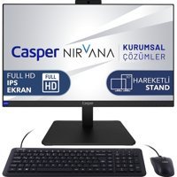 Casper Nirvana A70.5700-8V05A-V Dahili Radeon RX Vega 8 AMD Ryzen 7 5700U 8 GB Ram 500 GB SSD Tower Windows 11 Home 23.8 inç Monitörlü Masaüstü Bilgisayar