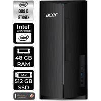 Acer Aspire TC1760 DTBHUEM005P342 Dahili Intel UHD Graphics Intel Core i5 12400 48 GB Ram 512 GB SSD Tower FreeDos Masaüstü Bilgisayar + PER4 BELLEK