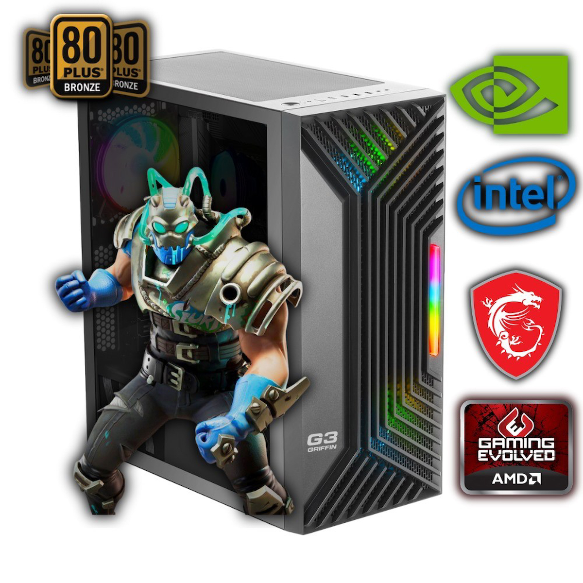 Avantron GMX9951 Harici GeForce RTX 4060 Intel Core i9 11900K 64 GB Ram DDR4 1 TB SSD Tower FreeDos Masaüstü Bilgisayar