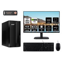 Acer Aspire TC1760 DT.BHUEM.004 Harici GeForce GT 730 4 GB Intel Core i3 12100 64 GB Ram 512 GB SSD Tower Windows 11 Home 23.8 inç Monitörlü Masaüstü Bilgisayar