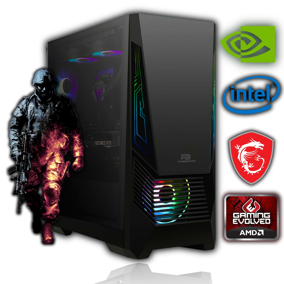 Avantron GMX8559 Harici GeForce GTX 1050 Ti Intel Core i5 12400F 16 GB Ram DDR4 512 GB SSD Tower FreeDos Masaüstü Bilgisayar