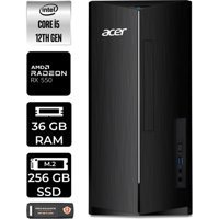 Acer Aspire TC1760 DTBHUEM005P381 Harici Radeon RX 550 Intel Core i5 12400 36 GB Ram 256 GB SSD Tower Windows 11 Home Masaüstü Bilgisayar + PER4 BELLEK