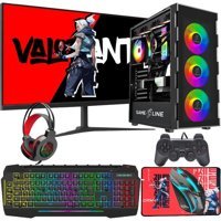 Gameline FR26 Harici GeForce RTX 4060 AMD Ryzen 5 5600 16 GB Ram DDR4 500 GB SSD Tower FreeDos 24 inç Monitörlü Masaüstü Bilgisayar